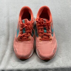 Brooks Shoes Women's 9.5 Adrenaline‎ GTS 22 Athletic Running Sneakers Coral Teal
